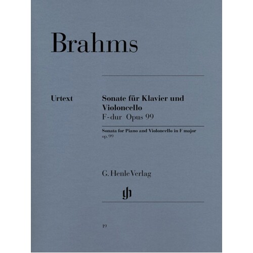 Sonata No 2 Op 99 F Vc/Piano Book