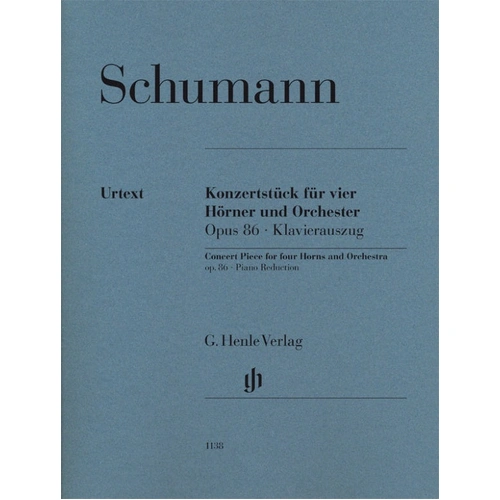 Schumann Concert Piece for Four Horns Op. 86 Score/Parts - Henle HN1138