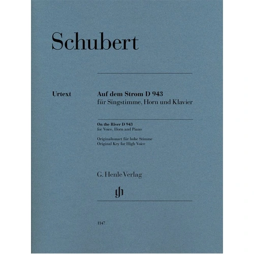 Schubert - On the River D 943 for Voice, Horn, and Piano, 52 Pages, G. Henle Verlag