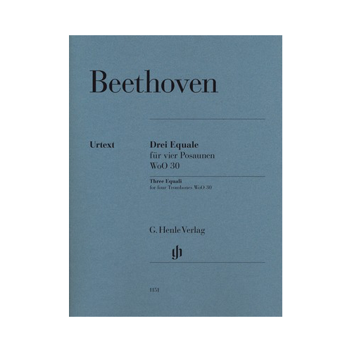 Three Equali for Four Trombones - Urtext Edition Sheet Music
