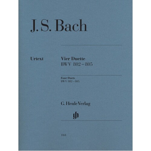 Duets 4 Bwv 802-805 Without Fingering (Softcover Book)