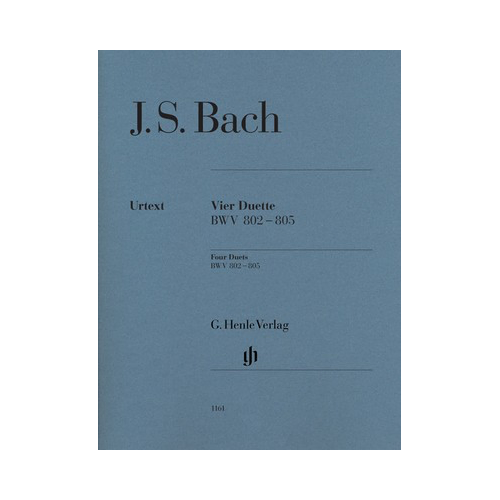 Bach - 4 Duets BWV802-805 Piano Solo Sheet Music Henle HN1161