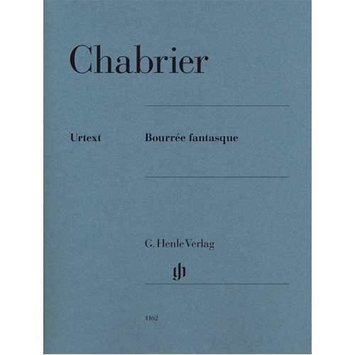 Bourrée Fantasque by Emmanuel Chabrier - Piano Solo Edition, G. Henle Verlag, 1 Page, Critical Edition