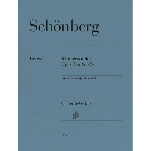 Schoenberg Piano Pieces Op. 33A & 33B by G. Henle Verlag, 26 Pages, Piano Solo