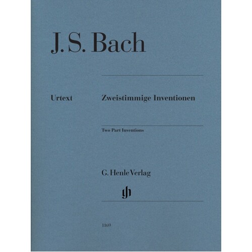 Inventions Two Part Urtext Without Fingering (Softcover Book)