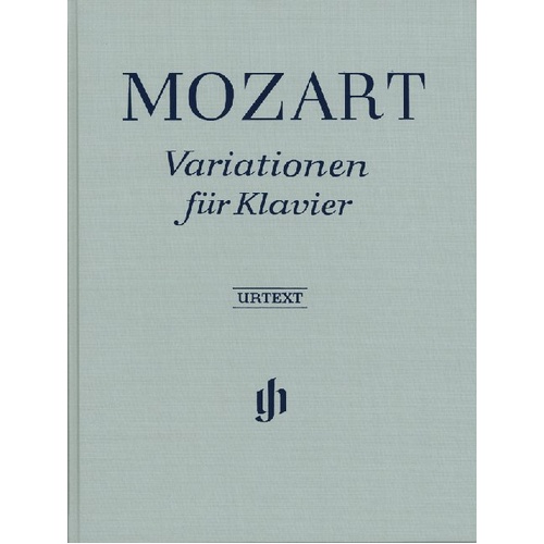 Mozart Variations Comp Urtext Bound for Piano Solo, 157 Pages, Published by G. Henle Verlag