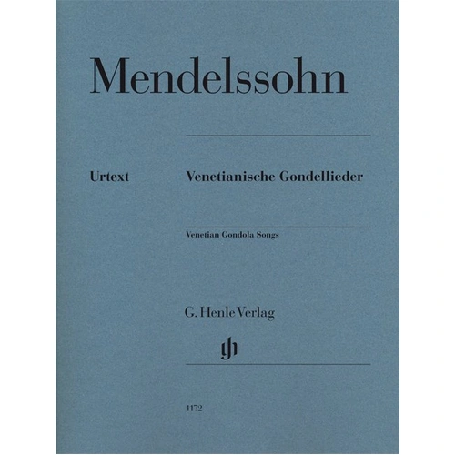 Venetian Gondola Songs for Piano by Mendelssohn, Piano Solo, G. Henle Verlag, 1 Page, Series: Scheideler, Ullrich