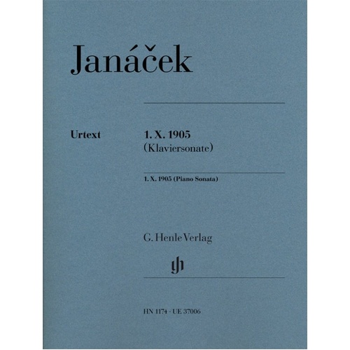 Janacek - 1.X.1905 Piano Sonata, G. Henle Verlag, Piano Solo, 20 Pages
