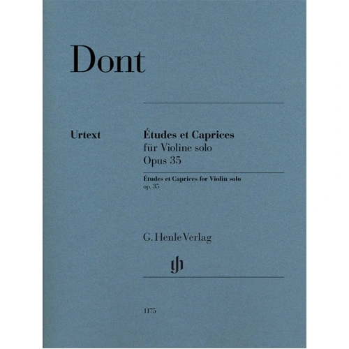Etudes and Caprices Op. 35 for Violin Solo by Jacob Dont, G. Henle Verlag, 56 Pages