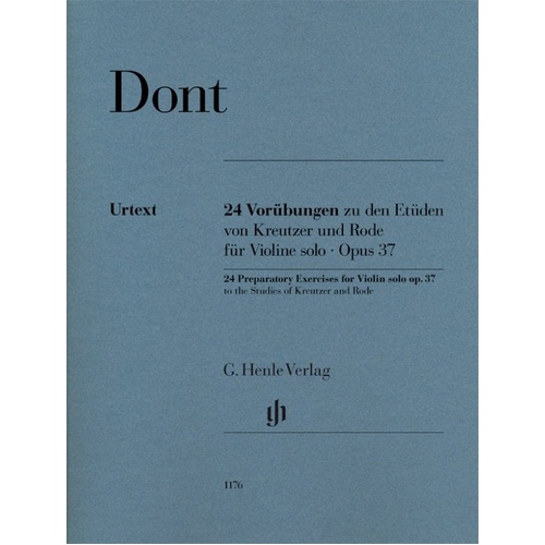 24 Preparatory Exercises for Violin Solo Op. 37 by Jacob Dont