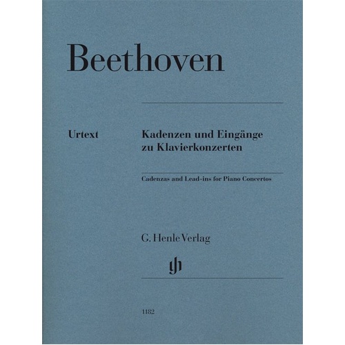 Cadenzas & Lead Ins for Piano Concertos by Beethoven, G. Henle Verlag, Piano Solo, 1 Page