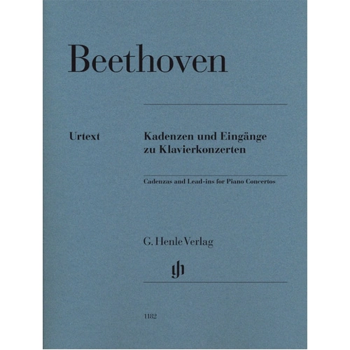 Beethoven Cadenzas & Lead-ins for Piano Concertos - Piano Solo Henle HN1182