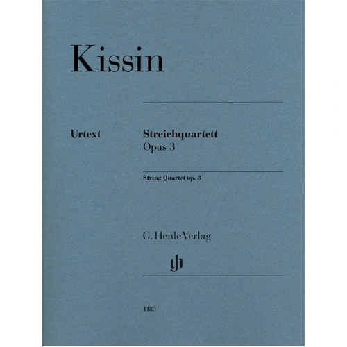 Kissin String Quartet Op. 3 for Viola and Cello, 28 Pages, Published by G. Henle Verlag
