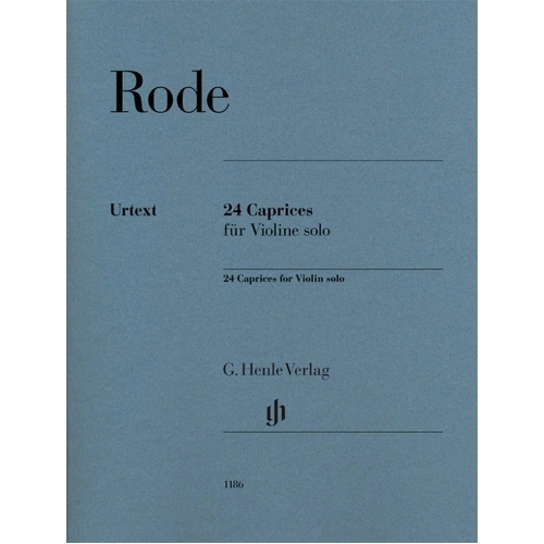 24 Caprices for Violin Solo by Pierre Rode, G. Henle Verlag, 68 Pages