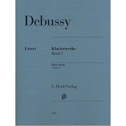 Piano Works Volume 1 Urtext by Claude Debussy, G. Henle Verlag, Piano Solo, 192 Pages