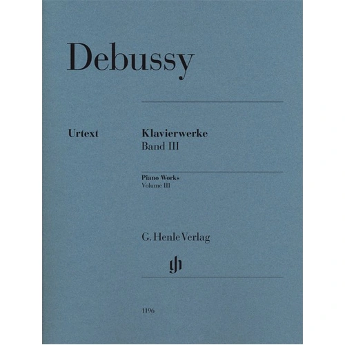 Piano Works Volume 3 Urtext by Claude Debussy, G. Henle Verlag, Piano Solo, 1 Page