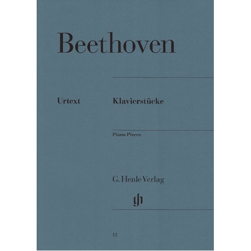 Beethoven Piano Pieces - Edited by Otto von Irmer, Fingering by Walther Lampe, 223 Pages, G. Henle Verlag
