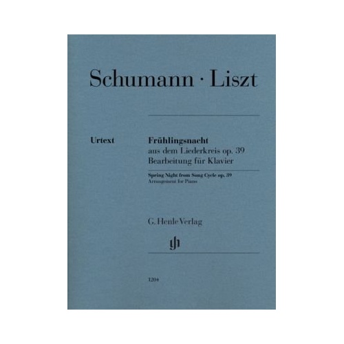 Spring Night from Liederkreis Op. 39 Piano Arrangement by Franz Liszt