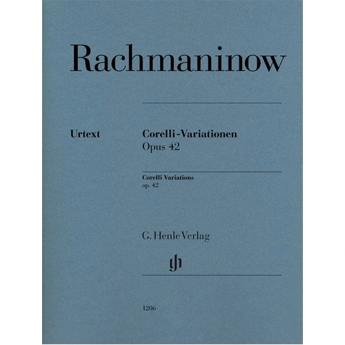 Rachmaninoff Corelli Variations Op. 42 for Piano - G. Henle Verlag, 39 Pages