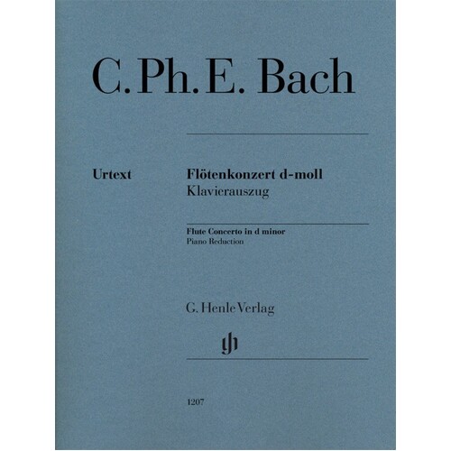 Cpe Bach - Concerto In D Minor Flute/Piano (Softcover Book)