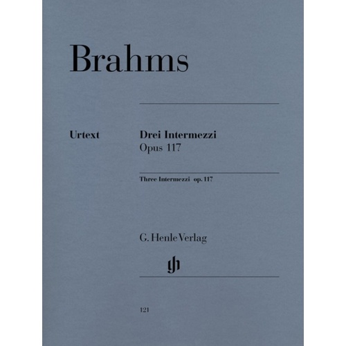 Intermezzi 3 Op 117 Urtext (Softcover Book)