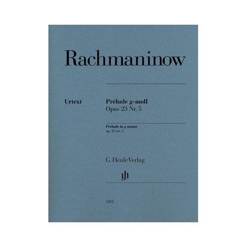 Rachmaninoff Prelude G Minor Op 23 No 5 Piano Solo Edition by G. Henle Verlag