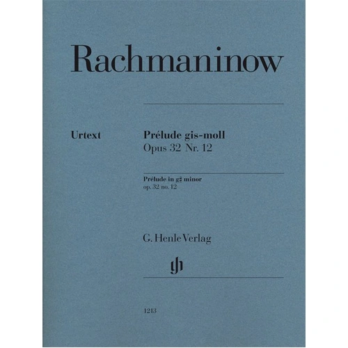 Rachmaninoff Prelude G Sharp Minor Op. 32 No. 12 Piano Solo Sheet Music