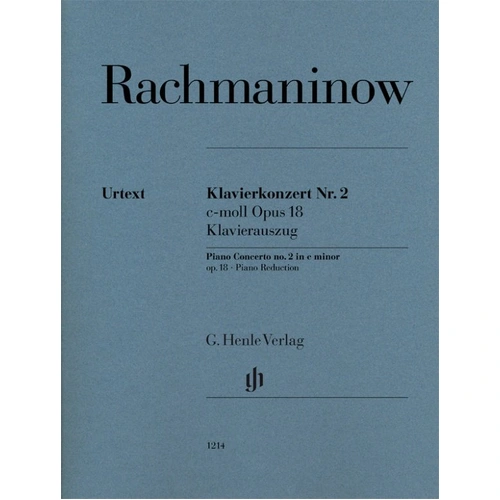 Piano Concerto No. 2 C Minor Op. 18 for 2 Pianos 4 Hands by Sergei Rachmaninoff, 90 Pages, G. Henle Verlag Edition