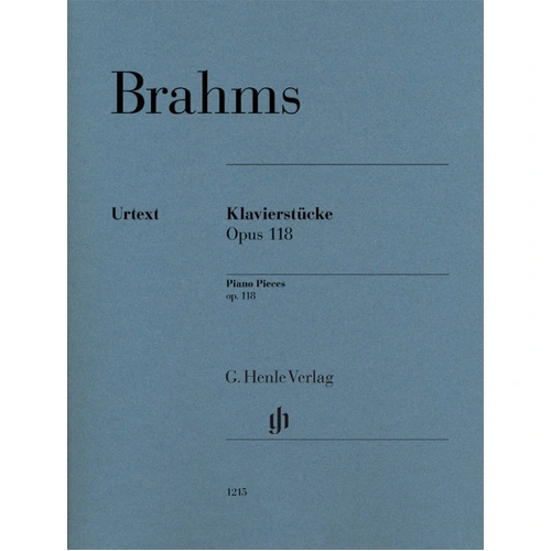 Brahms Piano Pieces Op. 118 for Piano Solo Henle HN1215