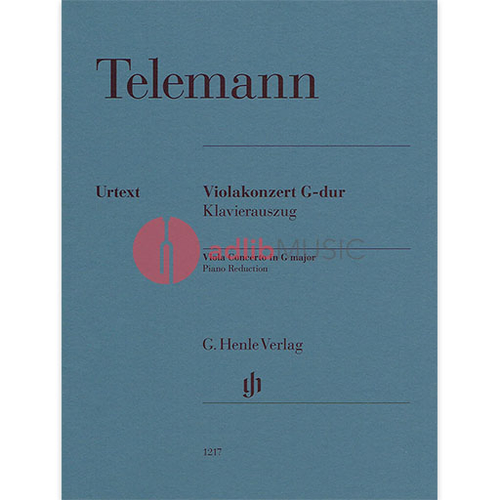 Viola Concerto in G Major for Viola and Piano