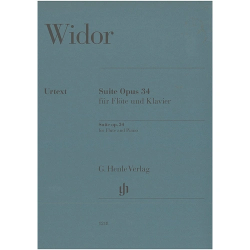 Widor Suite Op. 34 for Flute and Piano, G. Henle Verlag, 48 Pages