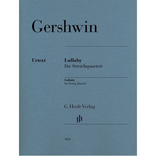 Gershwin Lullaby for String Quartet Parts - Cello, Viola, 20 Pages, G. Henle Verlag