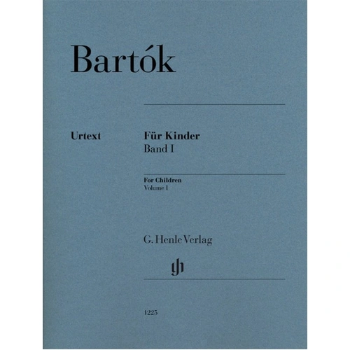 Bartok For Children Vol 1 Urtext Piano Solo 63 Pages G. Henle Verlag