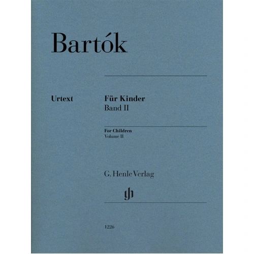 Bartok For Children Volume 2 Urtext Piano Edition by G. Henle Verlag