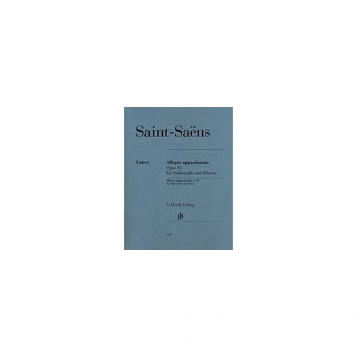 Saint-Saens - Allegro Appassionato Op. 43 for Cello and Piano, Published by G. Henle Verlag, 24 Pages