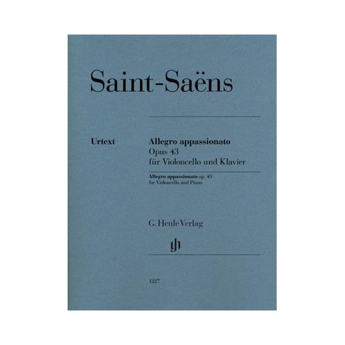 Allegro Appassionato Op 43 for Cello and Piano Sheet Music