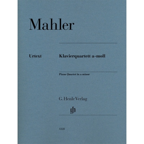 Mahler - Piano Quartet A Minor (Music Score/Parts) Book
