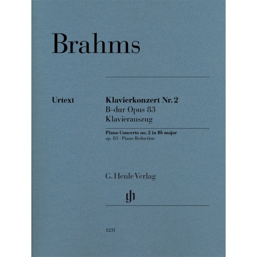 Concerto No 2 In B Flat Op 83 2P4H (Softcover Book)