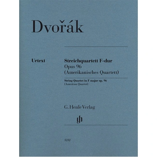 Dvorak String Quartet F Major Op. 96 - Urtext Edition for Viola, Cello, and Violin, 65 Pages, Published by G. Henle Verlag