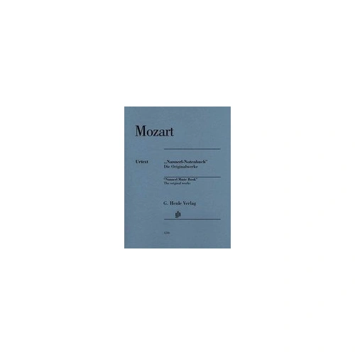Piano Pieces from the Nannerl Music Book by Wolfgang Amadeus Mozart, G. Henle Verlag, Piano Solo, 32 Pages