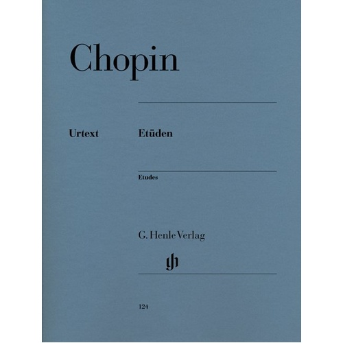 Chopin Complete Etudes Op. 10 & Op. 25, Piano Solo, 140 Pages, G. Henle Verlag