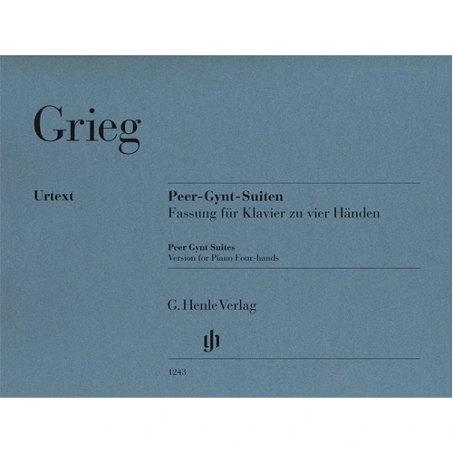 Grieg - Peer Gynt Suites Piano Duet Edition, 67 Pages, G. Henle Verlag, Includes Dance of the Mountain King's Daughter