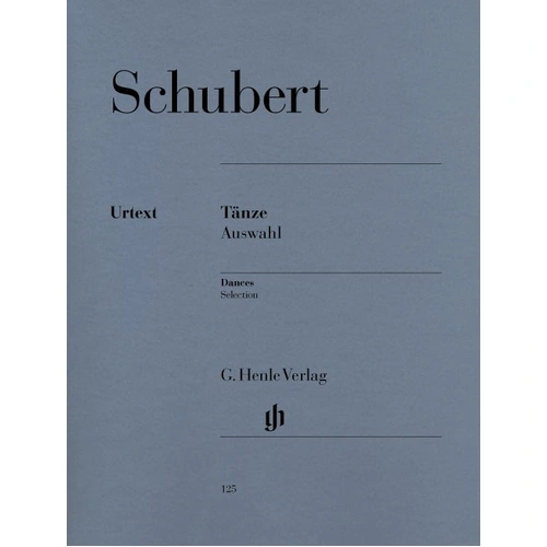 Selected Dances Urtext for Piano by Franz Schubert, G. Henle Verlag, 61 Pages, Includes Waltzes, Ländler, Écossaises, and Minuet