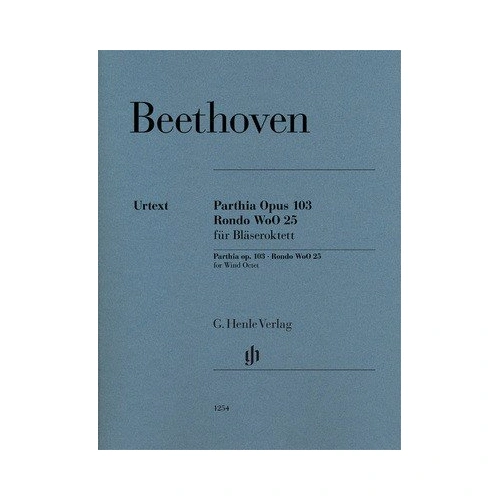 Parthia Op. 103 Rondo WoO 25 by Beethoven - Wind Octet Score, 108 Pages, Includes Additional Horn Parts