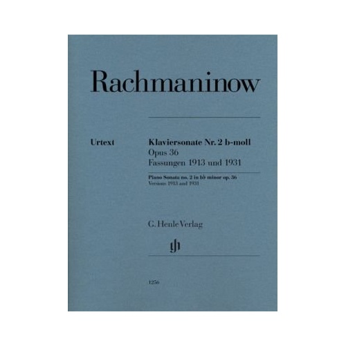 Rachmaninoff Piano Sonata No. 2 in B Minor Op. 36 Urtext Edition for Piano Solo by G. Henle Verlag, 86 Pages