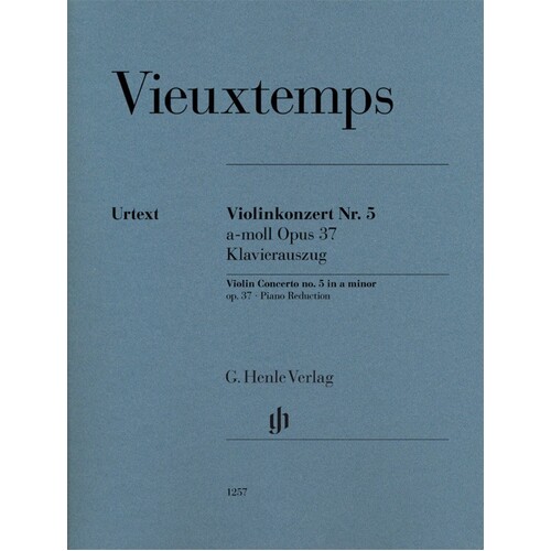 Vieuxtemps - Concerto No 5 Op 37 Violin/Piano (Softcover Book)