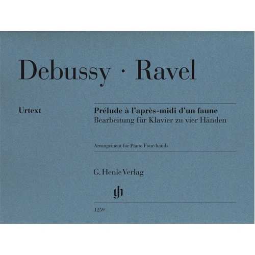 Prelude a l'apres-midi d'un faune for Piano Duet by Maurice Ravel, Edited by Denis Herlin, Published by G. Henle Verlag, 31 Pages