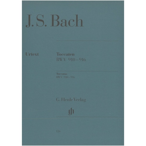 Bach - Toccatas BWV 910-916 Urtext Edition for Piano, Edited by Rudolf Steglich