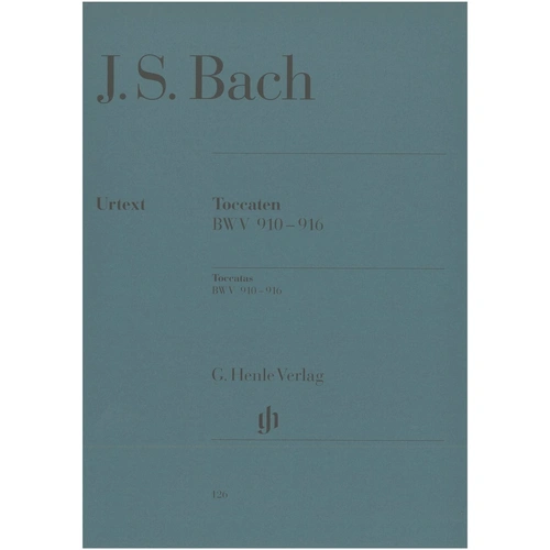 Bach: Toccatas BWV 910-916 Urtext Edition for Piano, Edited by Rudolf Steglich, G. Henle Verlag, 95 Pages