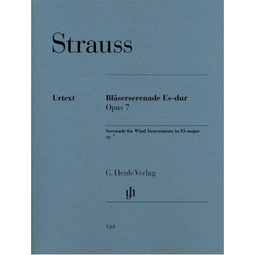 Strauss - Serenade for Wind Instruments E Flat Op. 7 Full Score and Parts